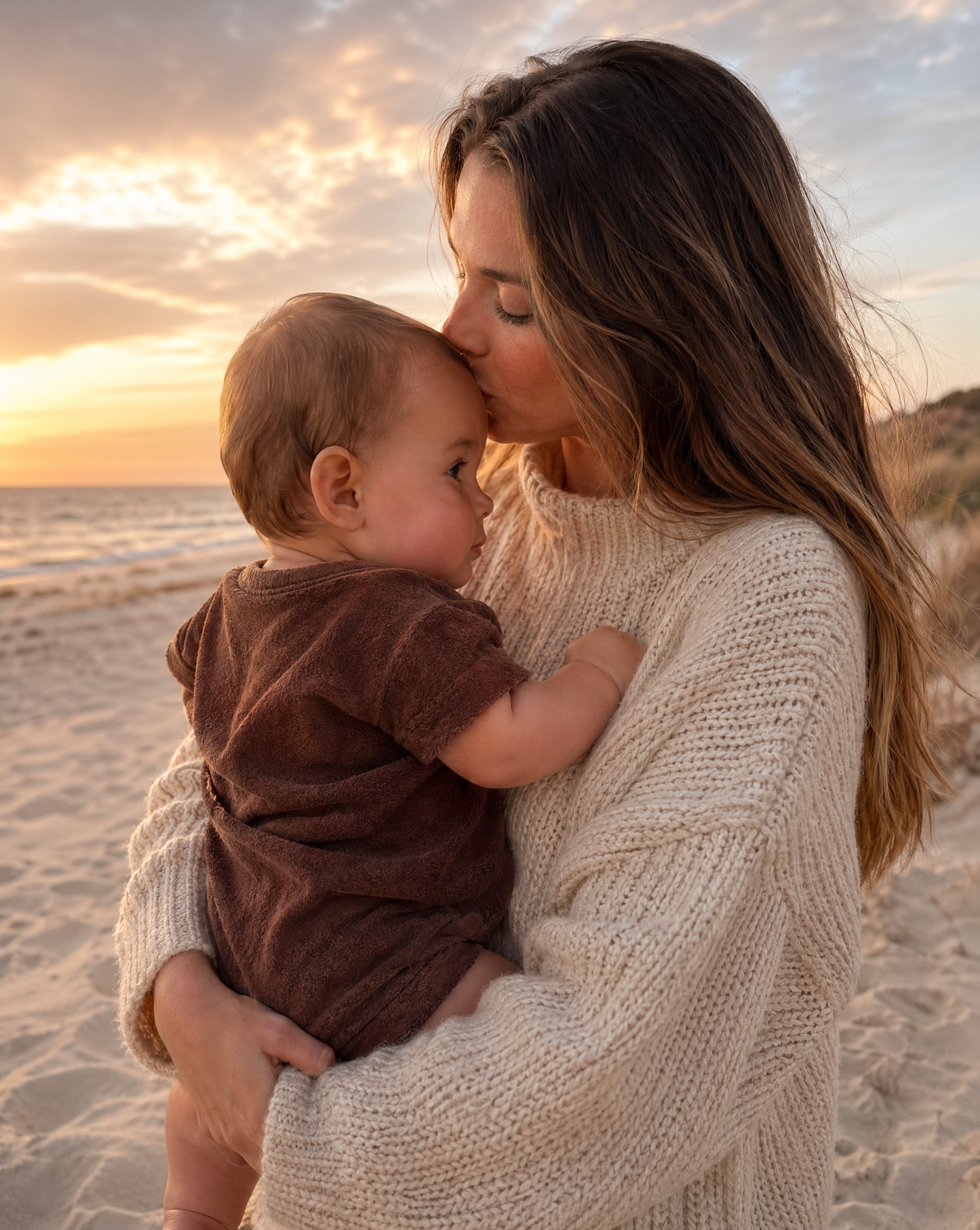 Relaxed Terry Romper in Chocolate
